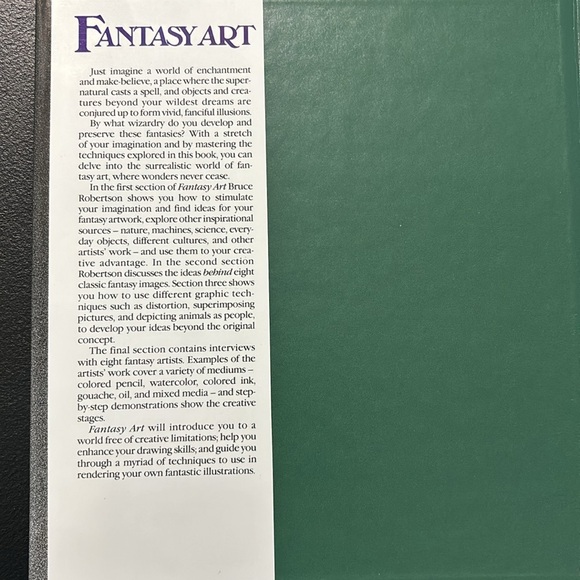 Vintage Book - Fantasy Art, Bruce Robertson, 1988, Hardback, Technique, Mythical - Picture 4 of 16